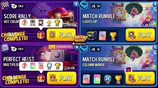 (Play 2 Solo+Play 2 Rumble) Hot Color Score Rally 1215 Score/ Multiplier Mushrooms+Blow'Em Up