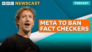 Is Mark Zuckerberg removing fact checkers because of the return of President Trump? | BBC Newscast