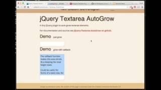 jQuery Textarea AutoGrow