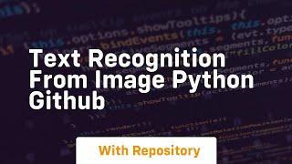 text recognition from image python github