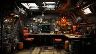 Life in an Exoplanet Spaceship Factory. Sci-Fi Ambiance for Sleep, Study, Relaxation