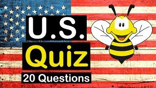 US Quiz (AMAZING American Geography & History) - 20 US Questions & Answers - 20 US Fun Facts