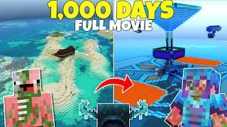 I Survived 1000 Days In Minecraft! FULL MOVIE! Minecraft Survival Let's Play! (Truly Bedrock S5)