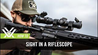 How to sight in a riflescope