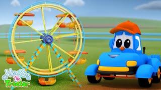 Ferris Wheel Formation Video for Kids with Hector the Tractor + Vehicle Cartoon Videos for Babies