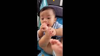 Why does a baby suck on their toes? what does it mean when a baby eats their toes?#shorts