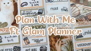 Plan With Me | Ft Glam Planner | Golden Hour