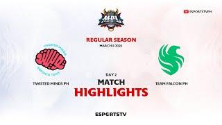 Twisted Minds PH vs Team Falcons PH HIGHLIGHTS MPL PH S15 | FLPH VS TWPH ESPORTSTV