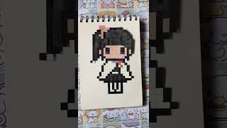 KANAO TSUYURI Pixel Art ️#shorts #anime #art #drawing #demonslayer