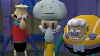 The Simpsons Hit & Run - Annoy Squidward Level 2 BARNACLE BOY Challenge Mission