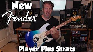 NEW! Fender Player Plus Stratocasters - Aged Candy Apple Red & Belair Blue