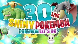 30 SHINY POKEMON REACTIONS! Pokemon Let's Go Pikachu Evoli