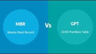 MBR vs GPT Partition Scheme Explain