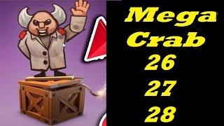 Mega Crab stage 26 27 28 Boom Beach January 2017 Season 5