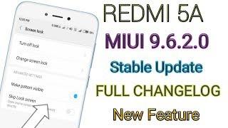 Redmi 5A MIUI 9.6.2.0 Stable Update Full changelog||MIUI 9.6.2.0 Update New Feature