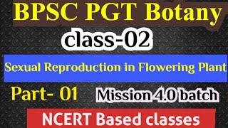 BPSC PGT Botany #2024  TRE 4.0 Sexual reproduction in Flowering Plant part 01