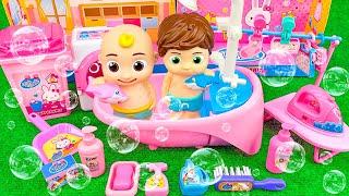   Satisfying with Unboxing Cute Baby Bathtub Toys  Cute Doll Bathtub ASMR | Review Toys