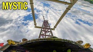 MYSTIC Roller Coaster, Front/Back POV + Off-Ride, Walibi Rhone Alps