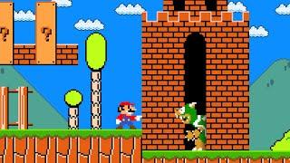 Super Mario Bros., but Mario Touches Turns Everything Taller