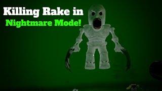 Killing Rake in NIGHTMARE MODE!!! - The Rake Fan Remake (Roblox)