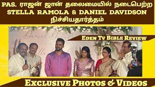 Stella Ramola ️ Daniel Davidson Engagement Hosted By Pas. Rajan John | Dr. Paul Dhinakaran |Eden Tv