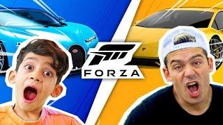 BUGATTI vs LAMBORGHINI RACE with my Brother Alex In Forza Motorsport 7