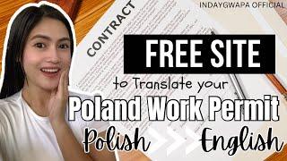 How to Translate your Poland Work Permit from Polish to English