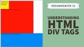 Understanding HTML Div Tags - Dreamweaver CC Tutorial [23/34]