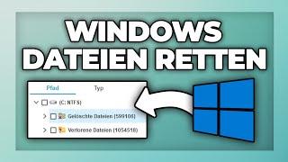 Windows gelöschte Datein wiederherstellen - Daten retten Tutorial