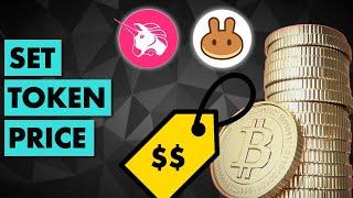 How to set the token price in a liquidity pool? (Uniswap, Pancake)