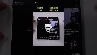 IPhone 16E Vs Samsung S25 Ultra Speed Test