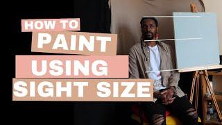 How to paint in sight size! Composing a portrait from life - choosing the background and clothing