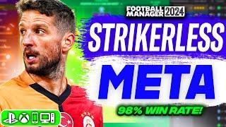 *NEW* Strikerless META FM24 Tactic (98% Win Rate) | FM24 Best Tactics!