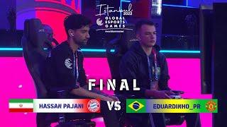 EFOOTBALL 2023 FINAL: HASSAN PAJANI (IRAN) VS EDUARDINHO (BRAZIL) GLOBAL ESPORTS GAMES ISTANBUL 2022