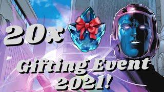 Gifting Event 2021: Opening 20 Greater Gifting Crystals! | Marvel Contest of Champions