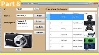 C# - How To Insert Update Delete Search Display Images From MySQL DataBase With Source Code Part 8/8
