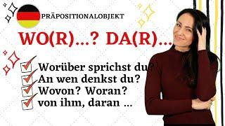 Wo(r)..? und da(r)... //Wovon? Damit und andere Präpositionalobjekte