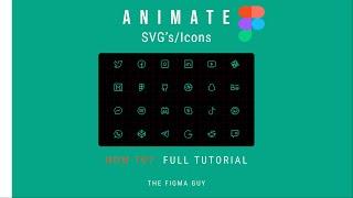 How to Animate SVGs/ICONs In Just One Click in Figma | Figma Tutorial