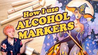 How I color and blend with Alcohol Markers ️ 5 Tips for beginners
