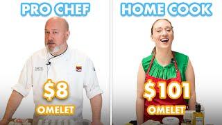 $101 vs $8 Omelet: Pro Chef & Home Cook Swap Ingredients | Epicurious