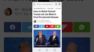 TV Guide: How to Watch the Final 2020 Presidential Debate between Donald Trump and Joe Biden