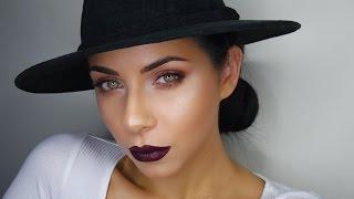 Purple Eyeshadow and Glowy Skin Tutorial | Tina Kosnik