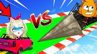 ¡MINI COCHE VS DESTRUCTOR DE AUTOS!     | SRGATO VS CARA A CARA EN GTA 5