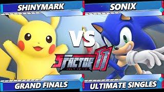 S Factor 11 GRAND FINALS - ShinyMark (Pikachu) Vs. Sonix (Sonic) Smash Ultimate - SSBU