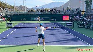 Jannik Sinner v. Cam Norrie - 2023 IW Practice (+ Extra Practice Footage) [4k 60fps]