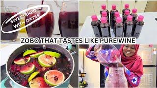 How to make Sweet and healthy Zobo Drink, 10 Litres of Sweet Zobo without Sugar (using dates)