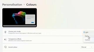 How to enable dark theme on Windows 11 laptop or computer