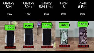 Samsung Galaxy S24 series vs Pixel 8 series battery and charging tests