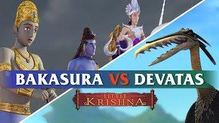 Bakasura vs Devatas | Little Krishna HD