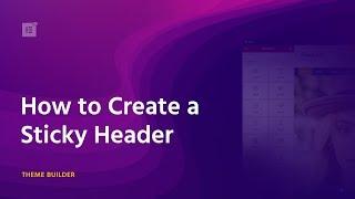 How to Create a Sticky Header on WordPress (With One Click)